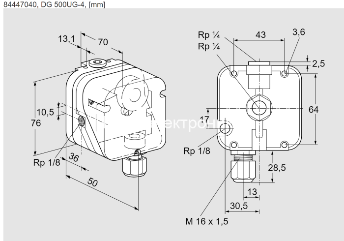 Kromschroder DG 500UG-4