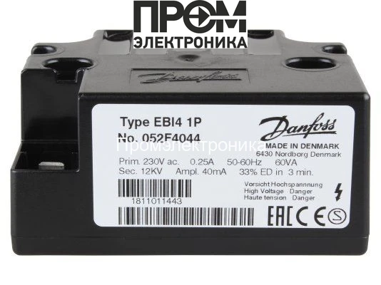Трансформатор розжига Danfoss EBI4 1P 052F4044