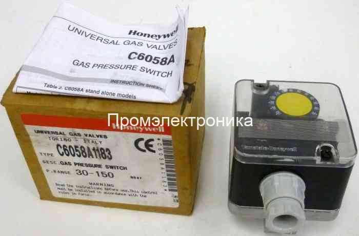 Реле давления Honeywell C6058A1167