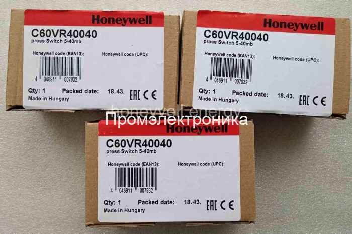 Реле давления Honeywell C60VR40110