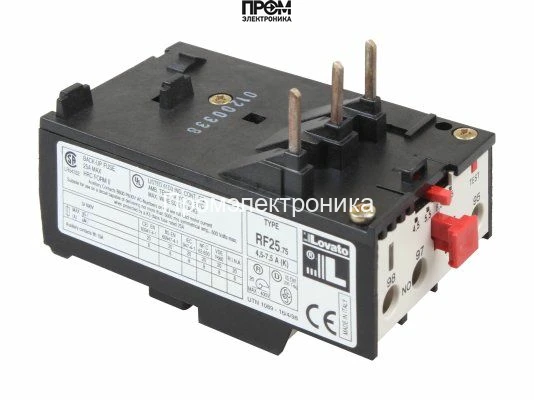 Тепловое реле Elco RF25 75 (4,5 - 7,5 A)