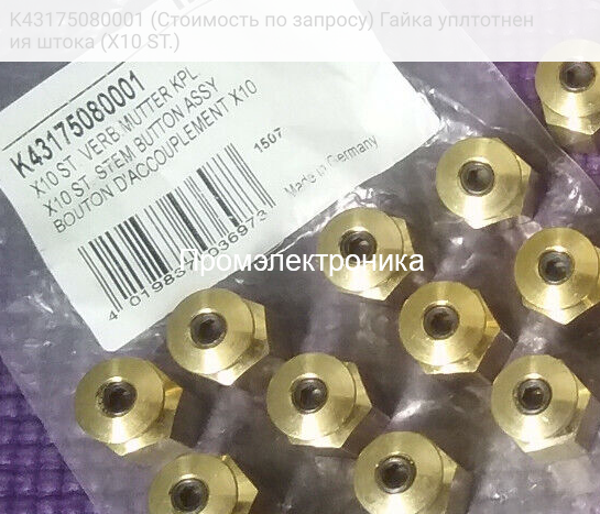 K43175080001 (Стоимость по запросу) Гайка уплтотнения штока (X10 ST.)