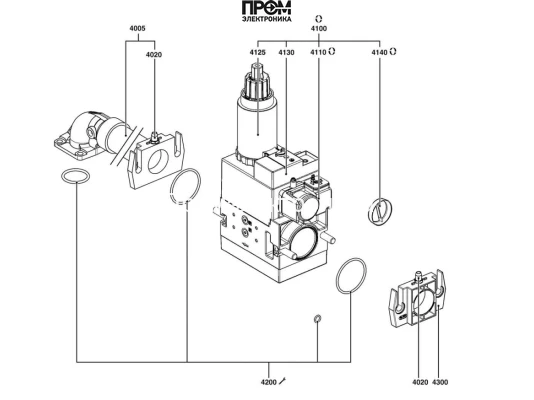 Газовая рампа Elco d411