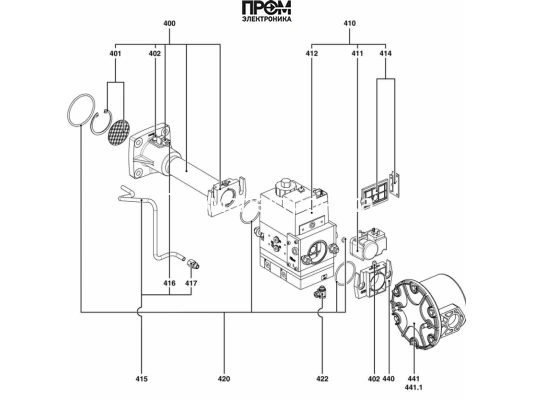 Газовая рампа Elco d331