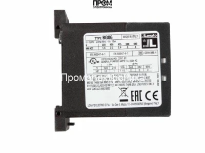 Миниконтактор Lovato 11BG0610A230