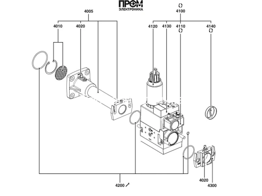 Газовая рампа Elco d416