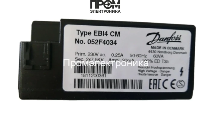 Трансформатор розжига Danfoss EBI4 CM 052F4034