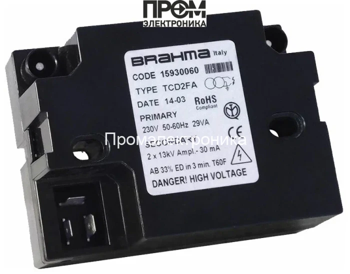 Трансформатор розжига Brahma TCD2FA 15930060