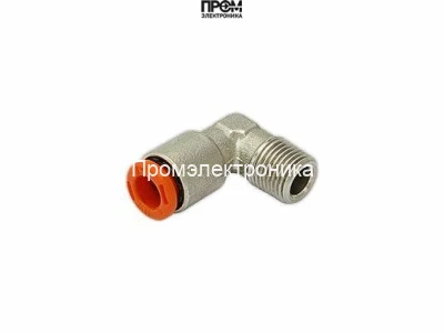 Ниппель измерения давления воздуха угловой Ø6 мм - R1/8"