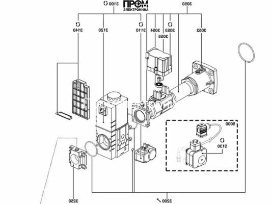 Газовая рампа Elco d421