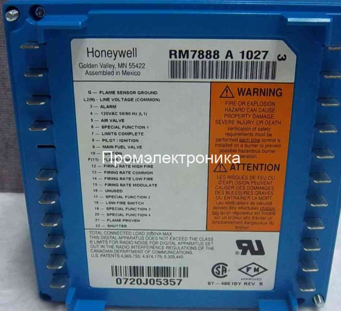 Honeywell RM7888A1027