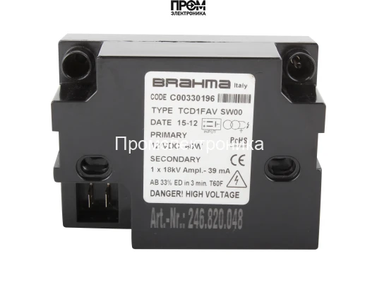 Трансформатор розжига Brahma TCD1FAV C00330196