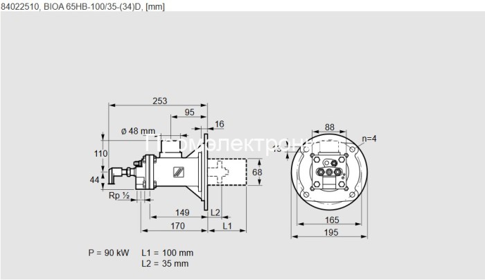 Kromschroder BIOA 65HB-100/35-(34)D