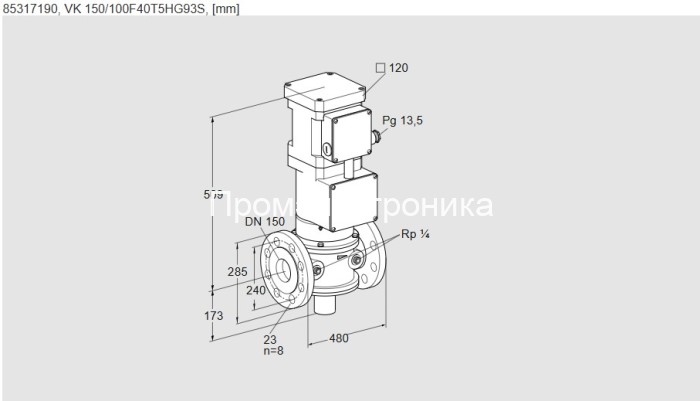 Kromschroder VK 150/100F40T5HG93S 85317190