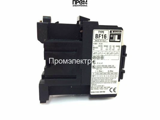 Миниконтактор Lovato BF16 10 A230