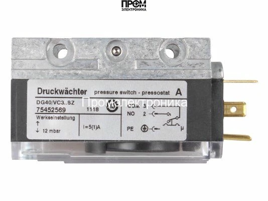Реле давления Kromschroder DG40/VC3..SZ