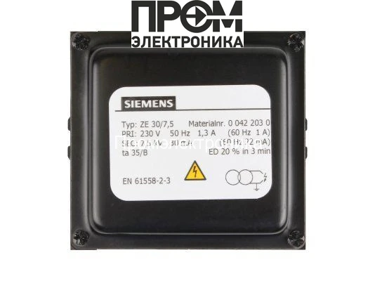 Трансформатор поджига Siemens ZE 30/7,5 00422030