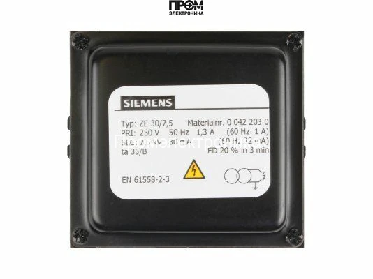 Трансформатор поджига Siemens ZE 30/7,5 00422030